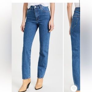 Rolla’s high rise straight jeans